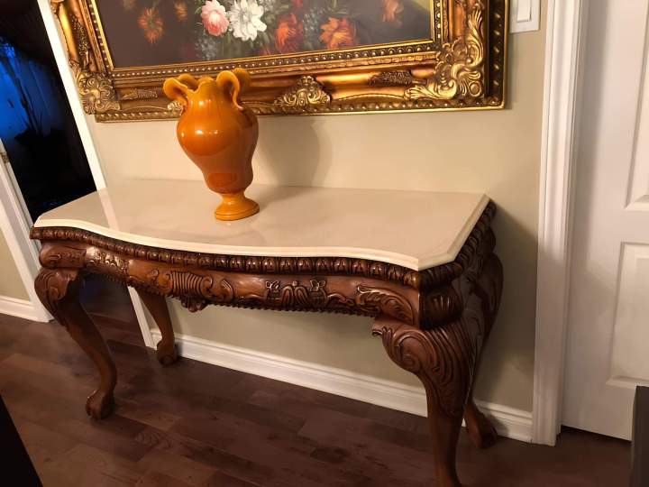 Restauration console en pierre naturelle Montréal